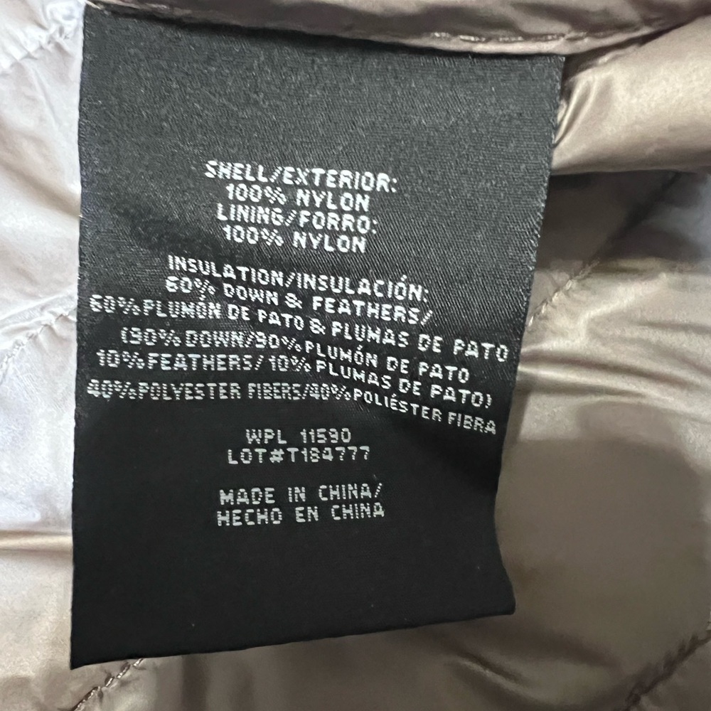 32 Degrees Heat NWT Women's Hooded Packable Down Puffer Jacket Taupe Brown 2X LG - Picture 10 of 14